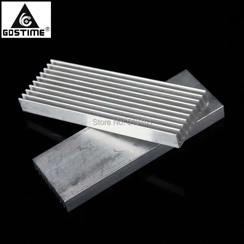 2 шт. алюминиевый радиатор для охлаждения Gdstime 100x35x10 мм|Кулеры и системы