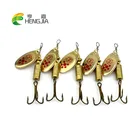HENGJIA 5 шт. твердые металлические ложки для спиннинга, искусственный Воблер для рыболовной наживки, спиннербейтс, рыболовные снасти