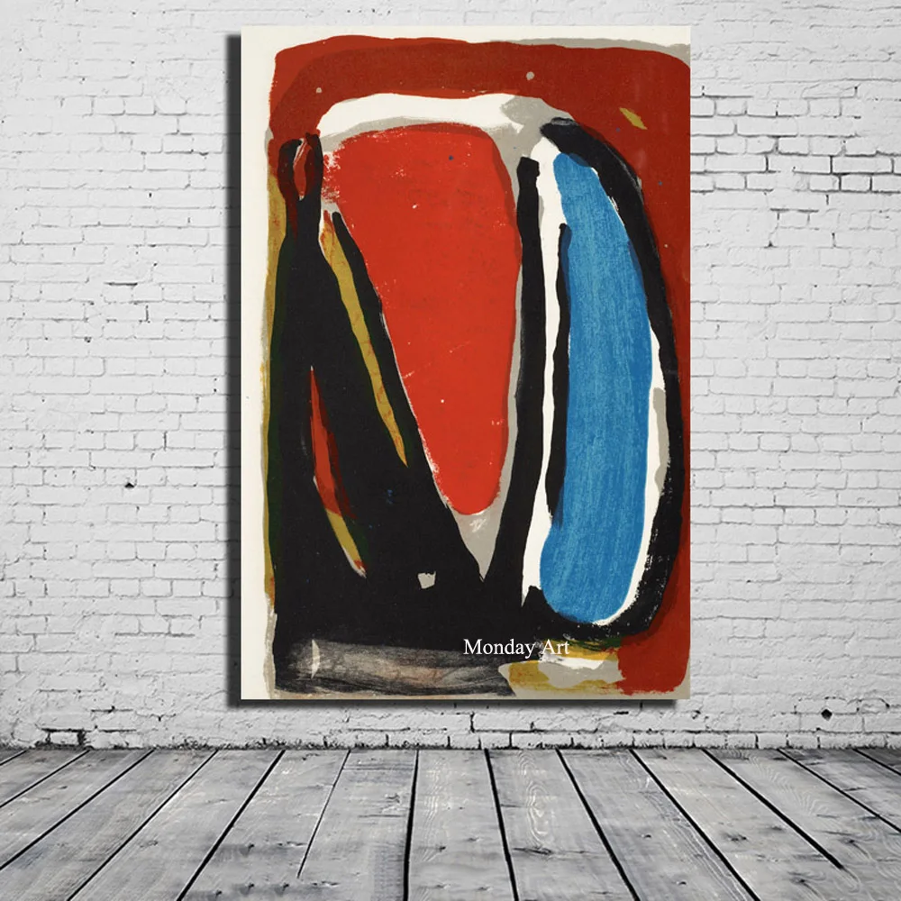 Hand Painted Quardros Abstract Oil Painting on Canvas Modern Picasso Wall Art Picture for Living Room | Дом и сад
