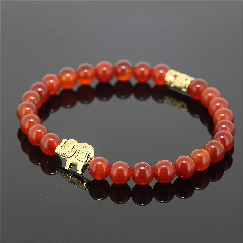 1 шт. браслет с бусинами в виде слона 6 мм|bead bracelet|stone bead braceletpendant bracelet |
