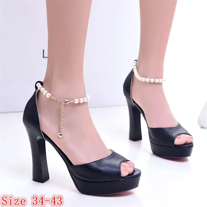 Летние Насосы Для женщин Гладиатор босоножки на высоком каблуке платформе обувь