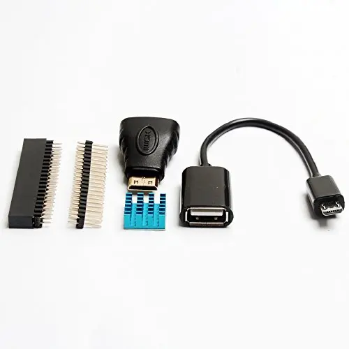 5 в 1 Raspberry Pi Zero W Kit Break-away Mini HDMI-HDMI адаптер + Micro USB-гнездовой кабель штекер GPIO Header |