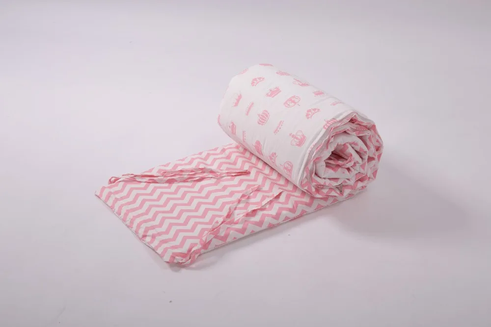 7 шт. Розовый Модный комплект постельного белья для новорожденных детская