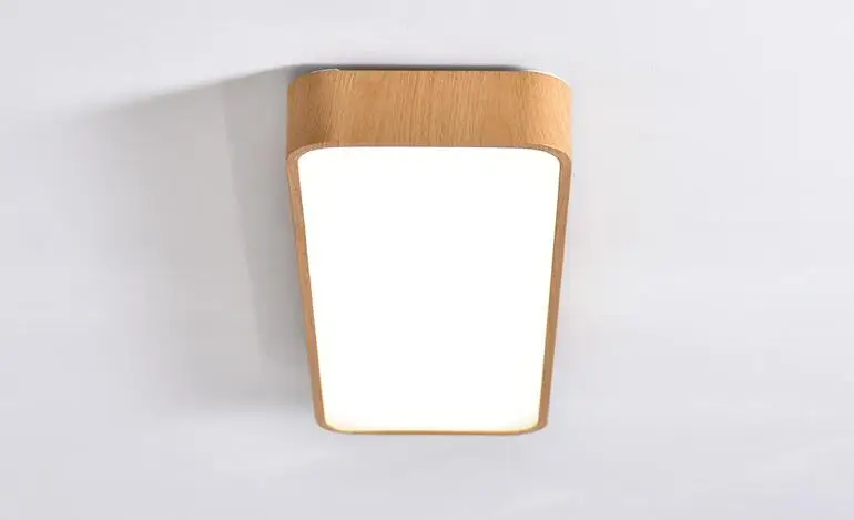 Wood color Запатентованные продукты, цвет древесины потолок, балкон/спальня потолочные светильники, цвет древесины/черный/белый/серебристый опционально, 60*20 см 16 Вт - Цвет корпуса: Wood color