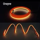 Новый стиль Европейский Стиль 12 В 2,3 мм юбка EL проволочная веревка трубка красочная неоновая светодиодная полоса для дома, забора, сада, украшение автомобиля