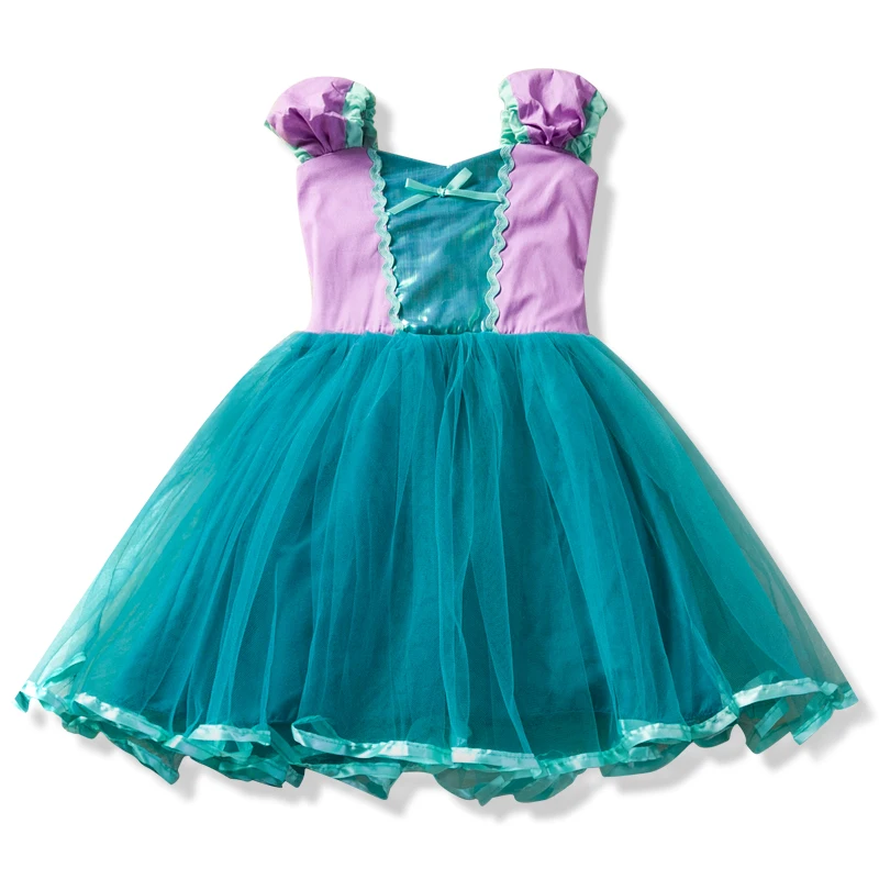 Pretty Princess Girl Party Dress Tutu Birthday Outfit Up Little Girls Summer Clothes Baby Cosplay Costume Fancy Ball | Детская одежда и