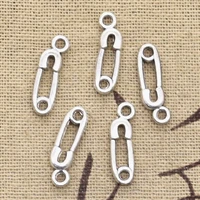 30pcs charms safety pin baby diaper 19x6mm antique making pendant fitvintage tibetan bronze silver colordiy handmade jewelry