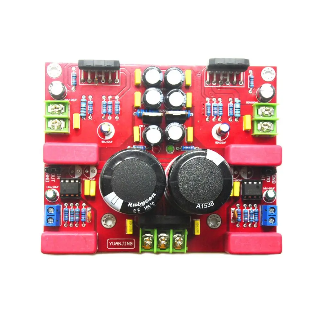 

LM3886TF+NE5532 2-Channel Audio High Fidelity HIFI Fever Amplifier Board Assembly YJ00195