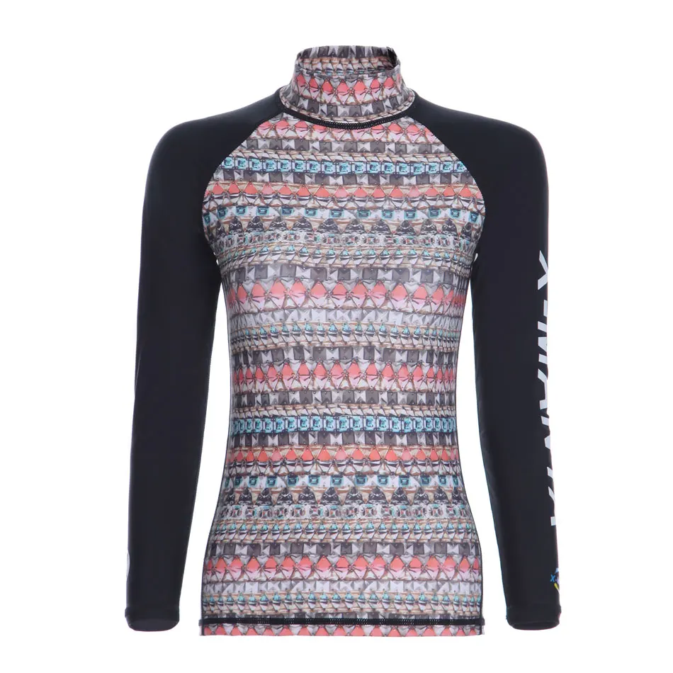 Женская рубашка с длинным рукавом до 50 +|upf 50|upf shirtsleeve rashguard |