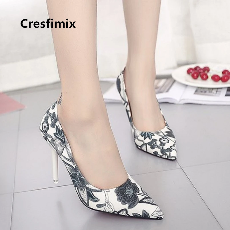 Женская обувь на высоком каблуке Cresfimix femmes hauts talons бежевая повседневная с