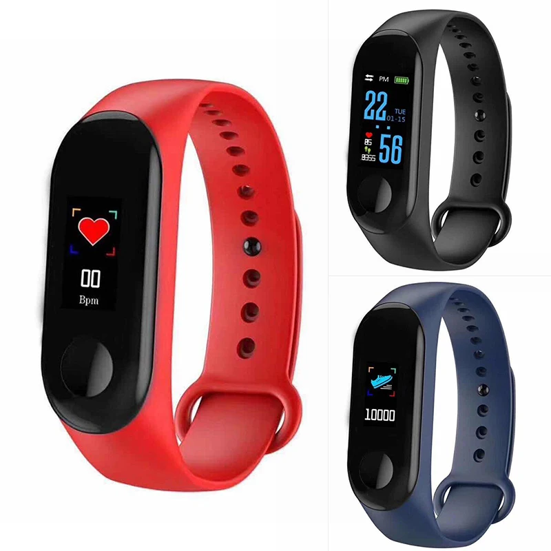 Смарт браслет с Bluetooth шагомер фитнес трекер умные часы пульсометр кровяное
