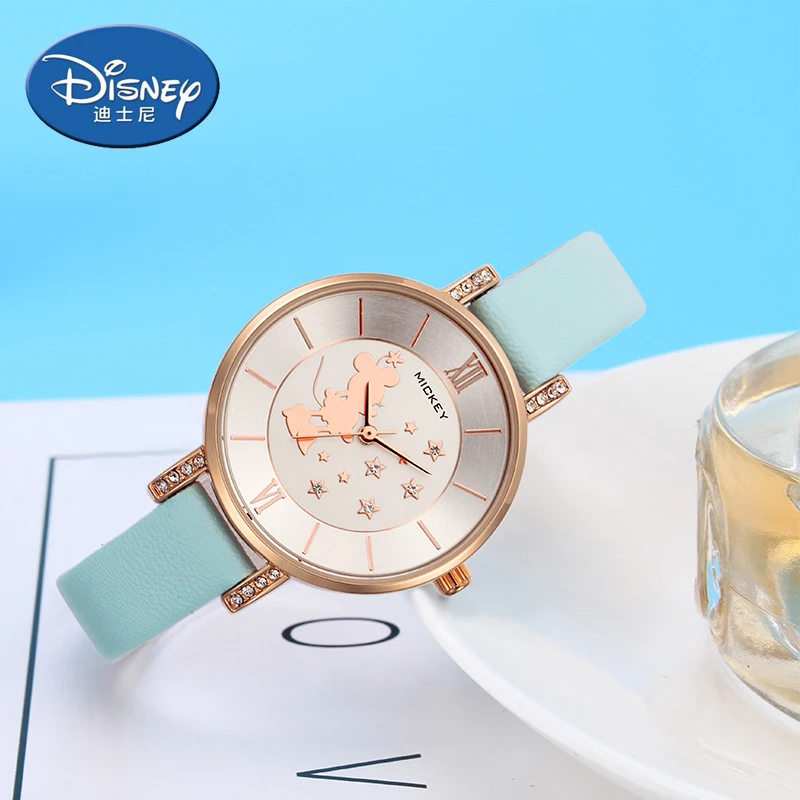 Детские часы disney модные повседневные женские от известного бренда кварцевые