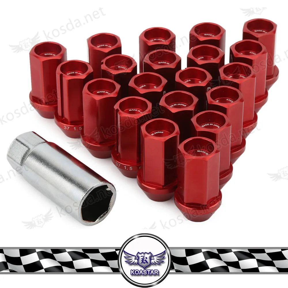 7075 Aluminum Alloy Wheel Lock Nuts Dura 42mm With Ray Logo M12xP1.5 | Автомобили и мотоциклы