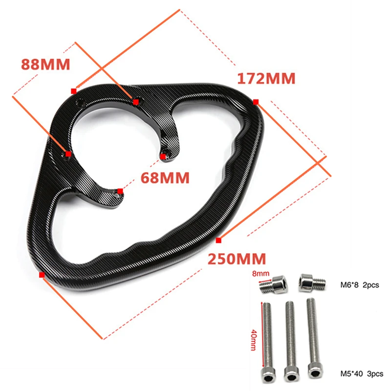 Пассажирских поручни для Yamaha R1 R3 R6 R25 MT07 MT09 FZ1 FZ6 XJ6 2004 2011 мотоцикл рамка Обложка декоративный Молдинг