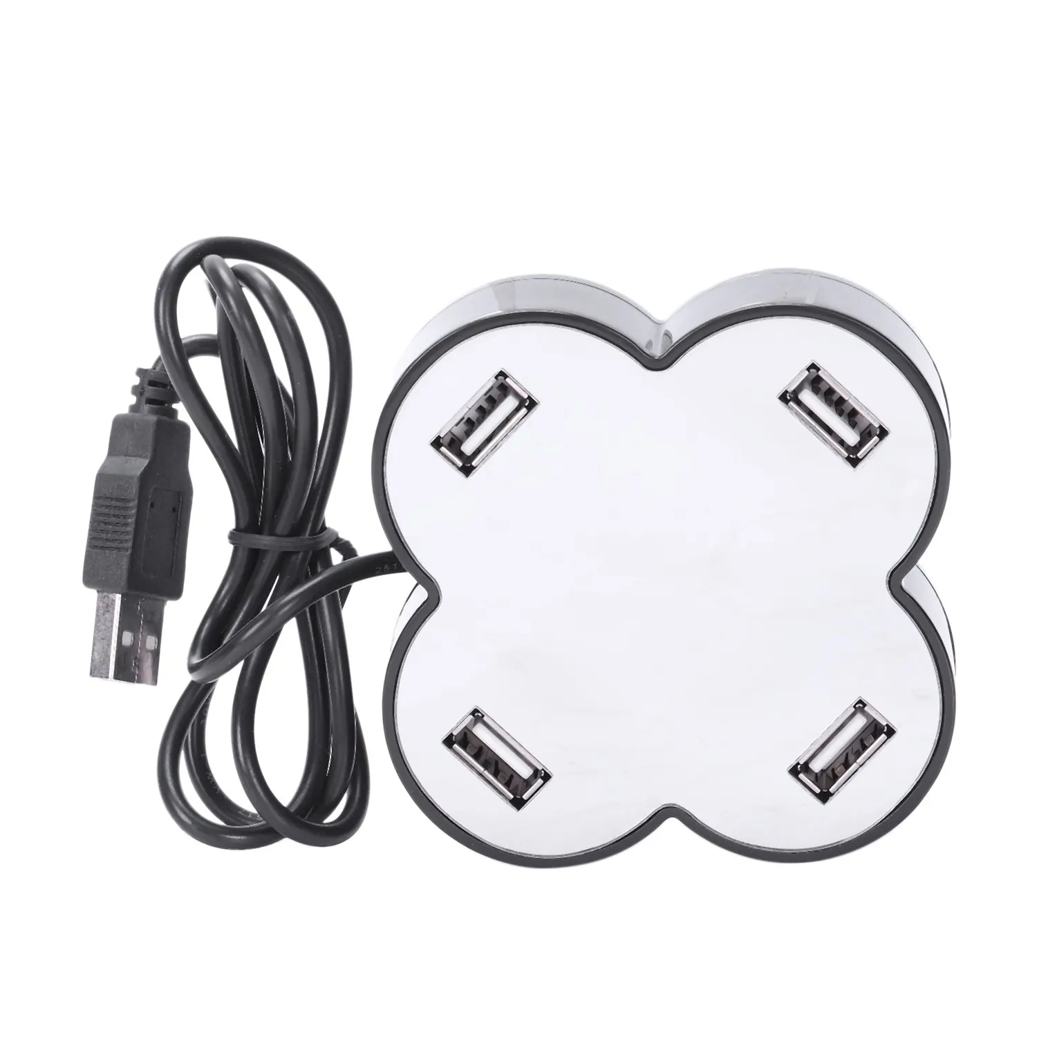 White 4 Порты и разъёмы Usb концентратор/сливы в форме Usb2.0 концентратора/мульти-Порты и разъёмы концентратор - Цвет: White