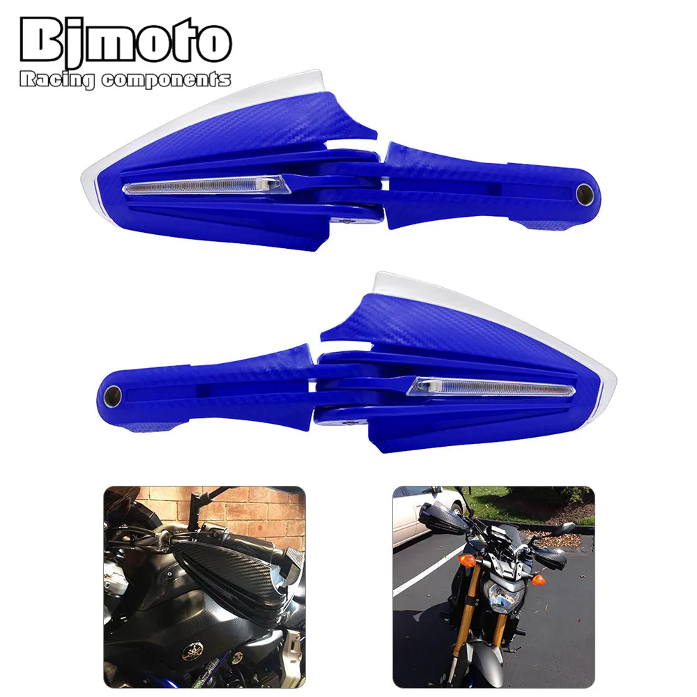 

Bjmoto Мотоцикл 28 мм защита для рук 22 мм руль Светодиодная подсветка большая защита для рук для Yamaha Suzuki Honda Yamaha Kawasaki