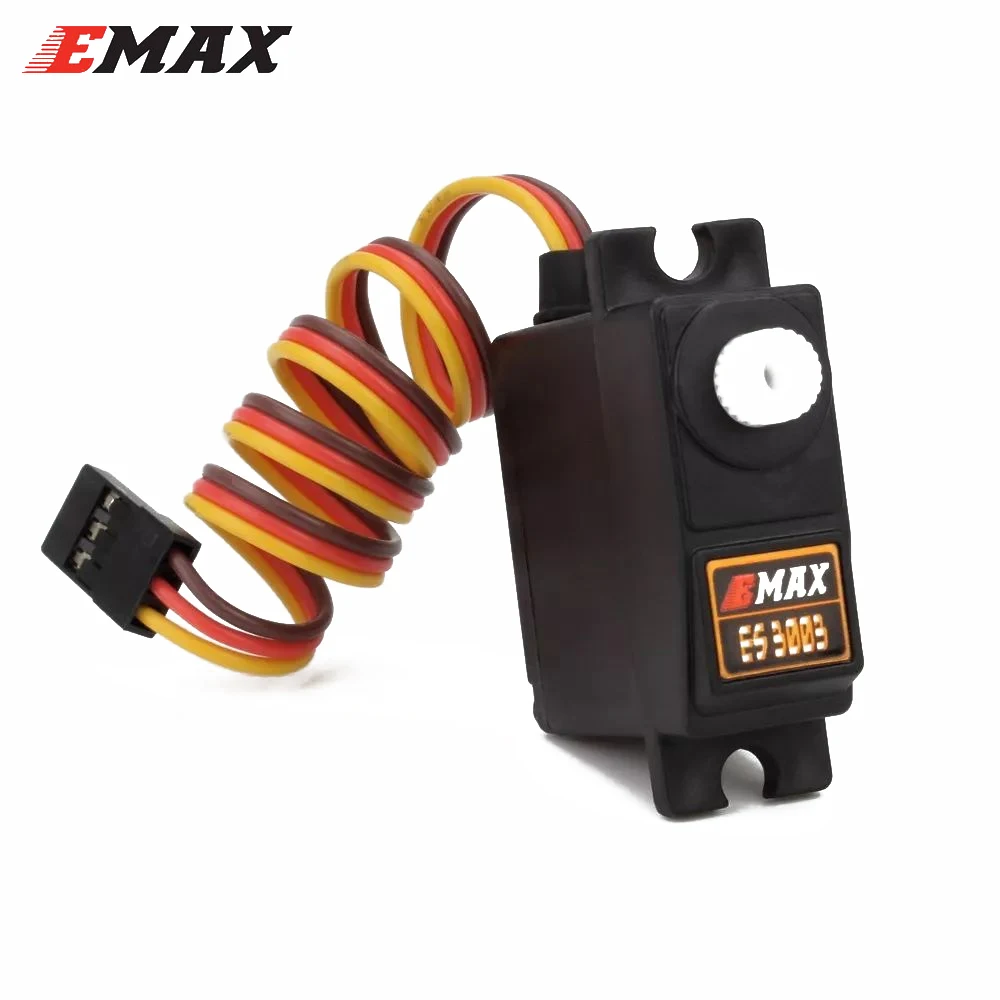 EMAX ES3003 17g 4 8 V 6 0 металла Шестерни Аналоговый сервопривод совместим с Futaba JR для RC FPV