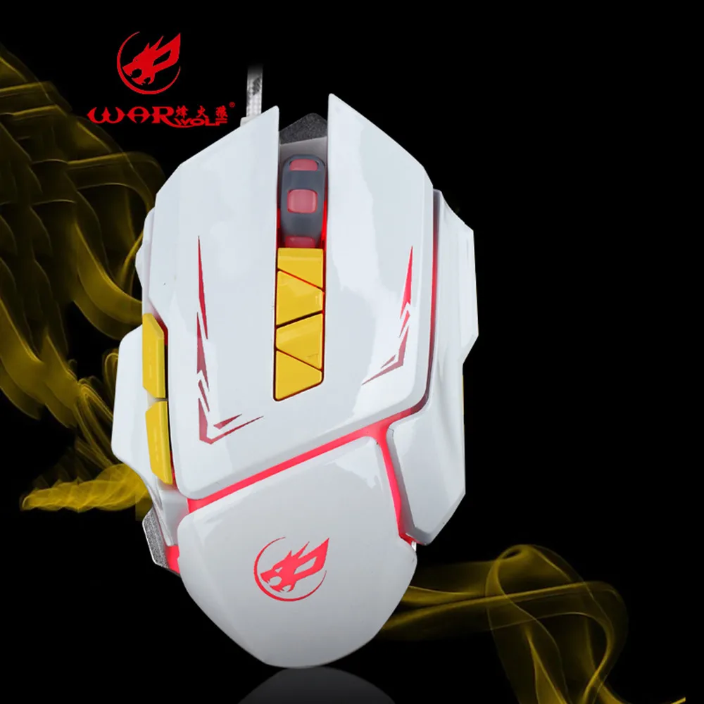 EPULA 2019 NEW Fashion Wired Mouse 7Color LED 3200 DPI 6Button Macro Definition Programming Gaming Mice EY01 | Компьютеры и офис