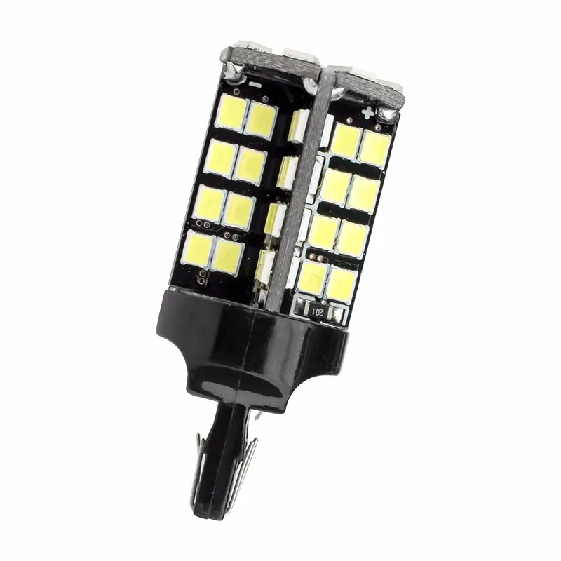 2 шт. T20 7443 W21/5 W супер яркий 79 SMD 2835 светодиодный авто светильник стоп-сигнала 21/5W Автомобильные поворотники лампы белого цвета-красный, желтый, 12V 2X