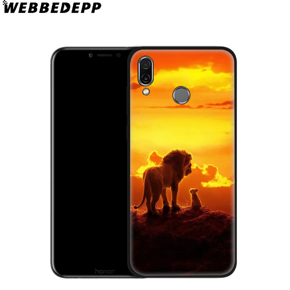 Мягкий чехол WEBBEDEPP Lion King для Huawei Mate Honor 20 6A 7A 7C 7X 8 9 9X 10 View Lite Pro 30 |