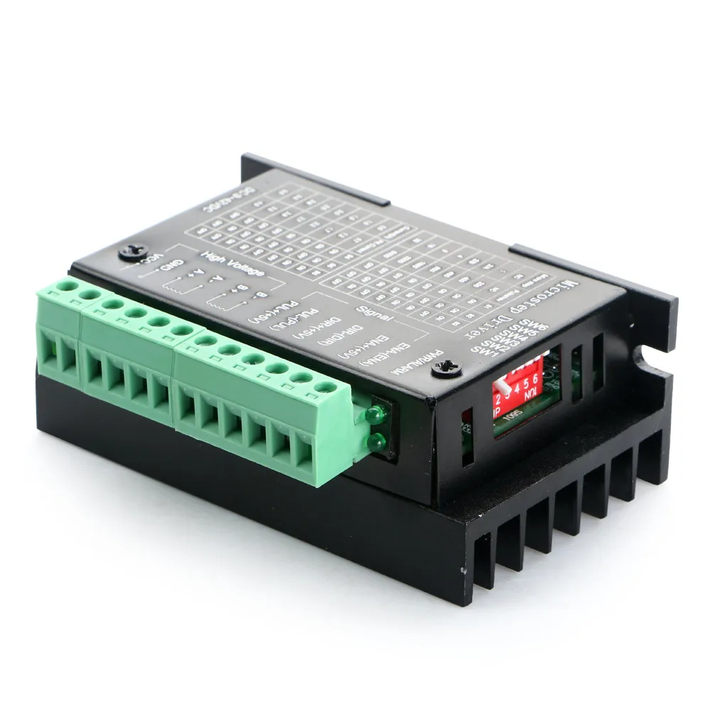 Одноимпульсный контроллер шагового двигателя 4A TB6600 9 ~ 42 в микро шаг CNC 2 или 4