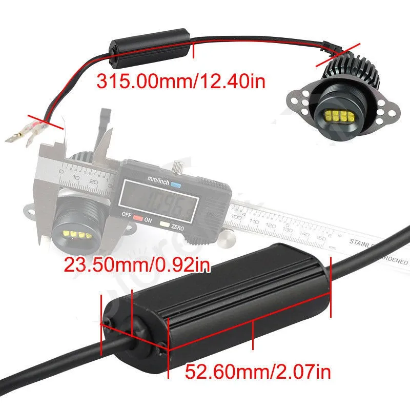 Krator 2x80W светодиодный галогенные лампы 6000K белый светильник ангельские глазки чип