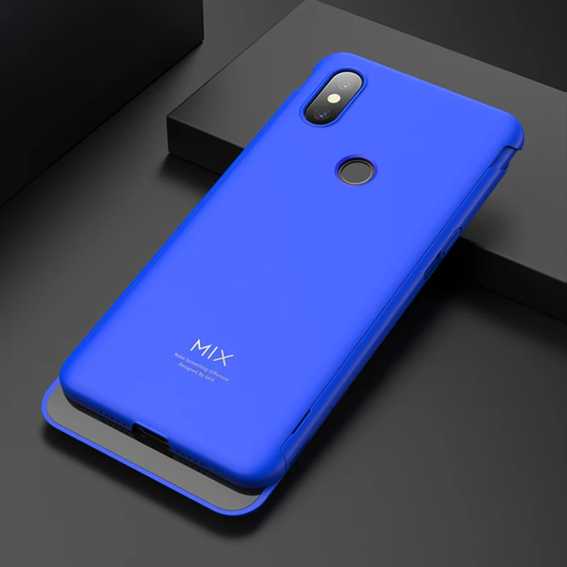 Чехол GKK Slide для Xiaomi mi x 3, чехол 360, полная защита, 2 в 1, Тонкая матовая Противоударная и защитная задняя крышка для mi x 3, Coque Fundas