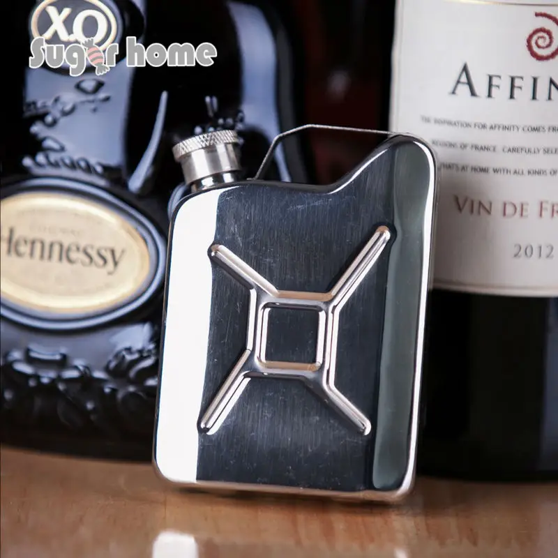 Mealivos портативный Jerrycan 4 oz безопасная для пищевых продуктов нержавеющая сталь