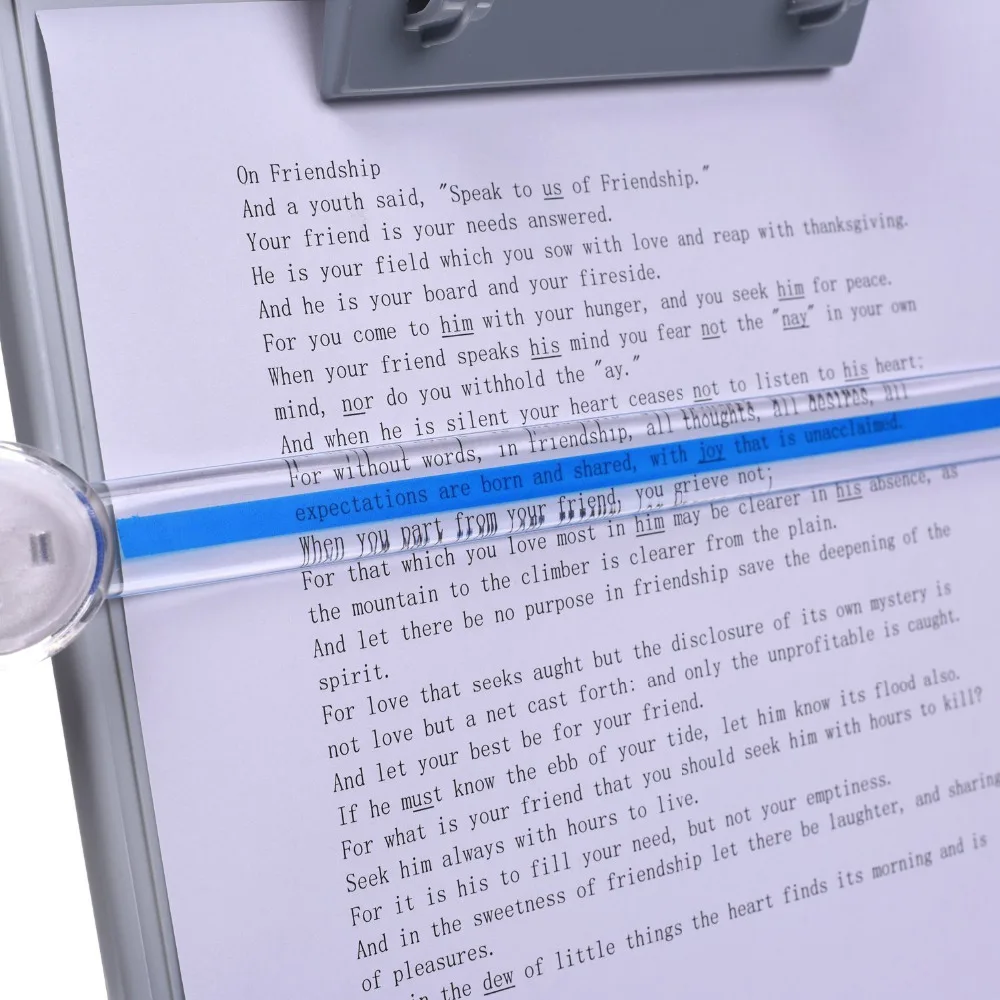 Серый пластиковый Настольный держатель для документов копировальная подставка