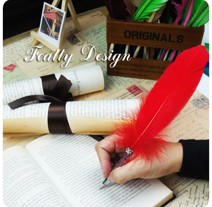 2 шт. шариковая ручка длина 22 см 0 5 мм|ballpoint pen|feather penpen quilling |