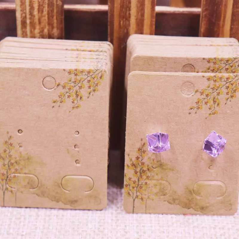 card same as pic 100 шт ювелирные изделия дисплей карты серьги 4x5 см серьги карты подвешенная бирка DIY Сережка-гвоздик Ювелирная карта-упаковка - Цвет: card same as pic