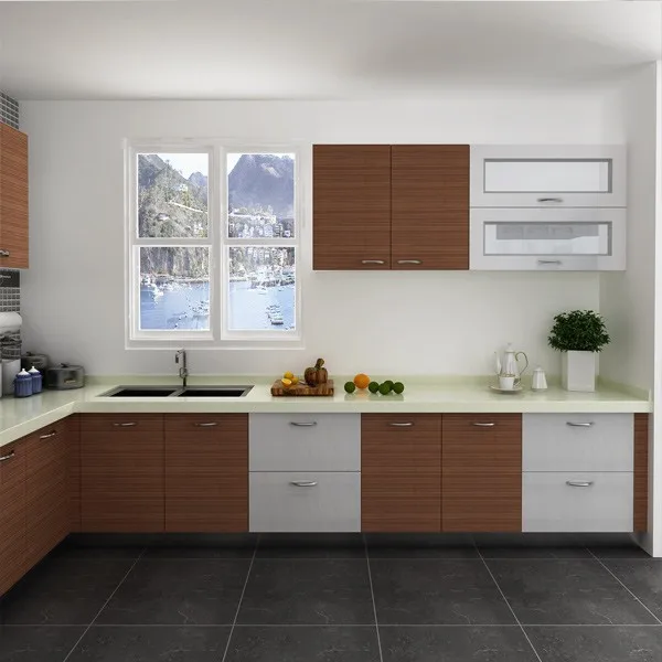 Модульная Kenya Project простой l образный дизайн маленькой кухни (OP14 M05)|modular kitchen|modular