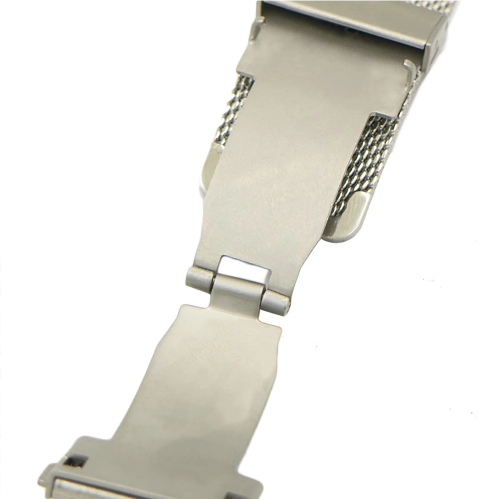 16 18 20 22mm Quick Release Stainless Steel Mesh Milanese Strap Watchbands Double Press Butterfly Clasp Gear S2 S3 Galaxy Watch