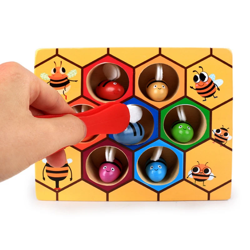7 шт. новые настольные игры Монтессори с пчелами|toys educational|kids games boardboard fun |