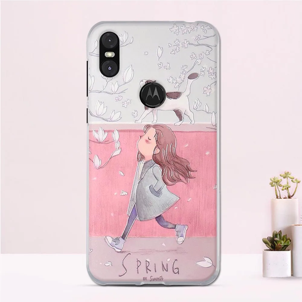 Чехол для Motorola Moto One силиконовый чехол 5 9 &quot задняя крышка P30 Play | Мобильные