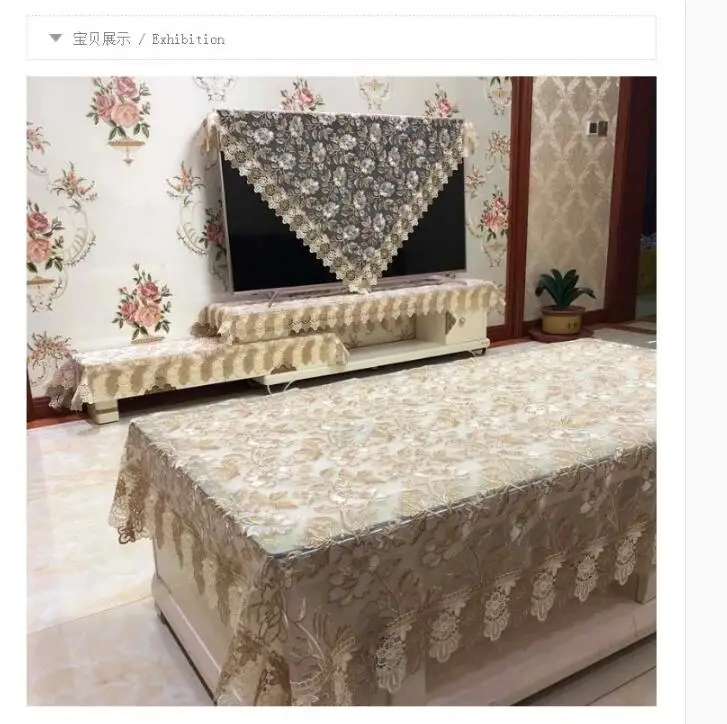 Европейская роскошная вышитая скатерть, скатерть для обеденного стола, скатерть, кружевная ткань для телевизора, тумбочки, полотенце, скатерть