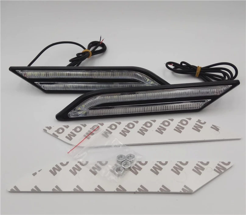 Автомобильная проблесковая 1 комплект DRL светодиодные дневные ходовые огни