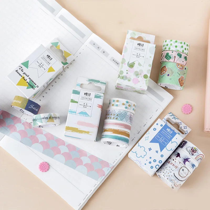 3 шт./кор. мультфильм печати лента Washi фрукты клейкой ленты DIY декоративная клейкая лента для дневник в стиле Скрапбукинг фото альбом декор