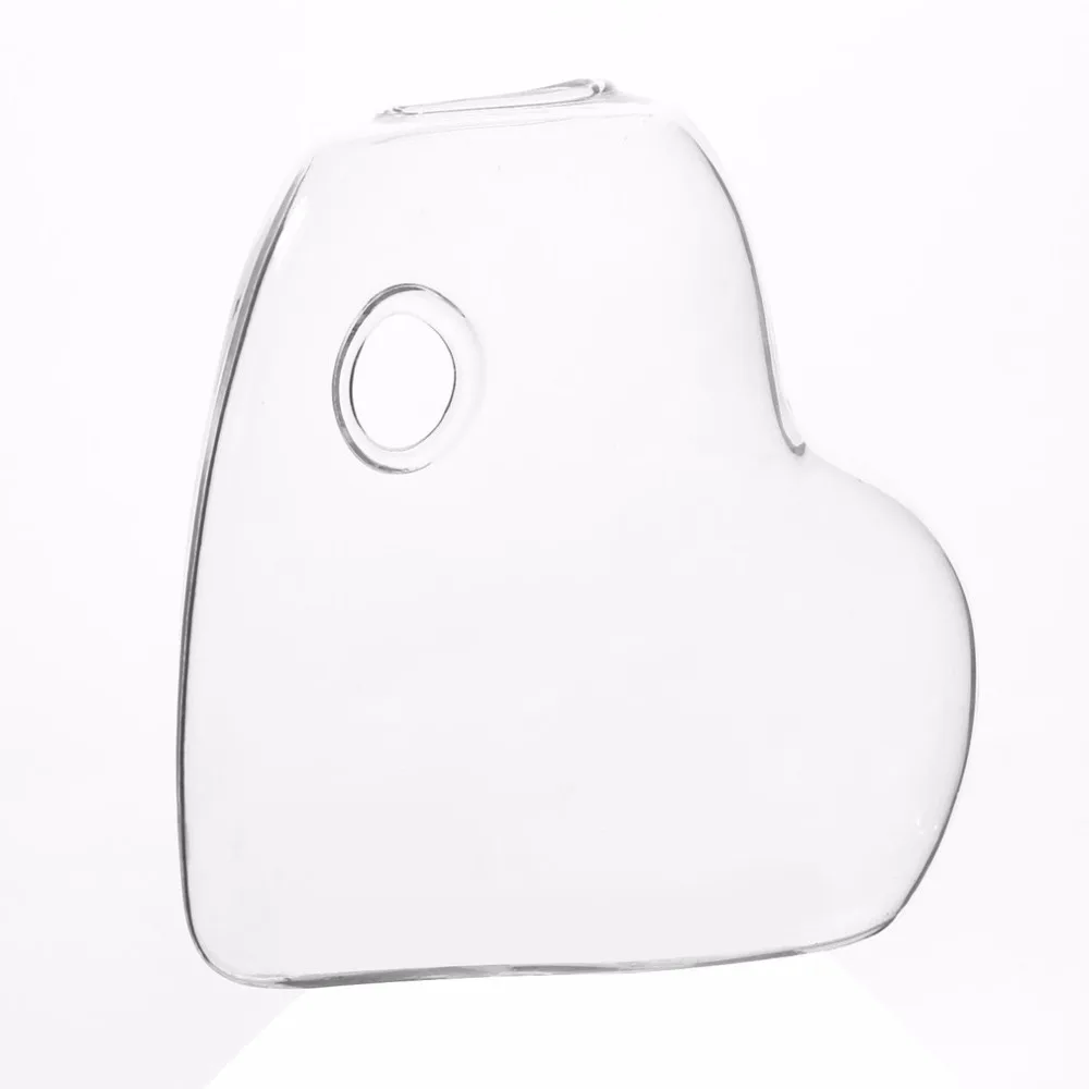 Новинка 2017 прозрачная настенная стеклянная бутылка в форме сердца|glass container|decorative