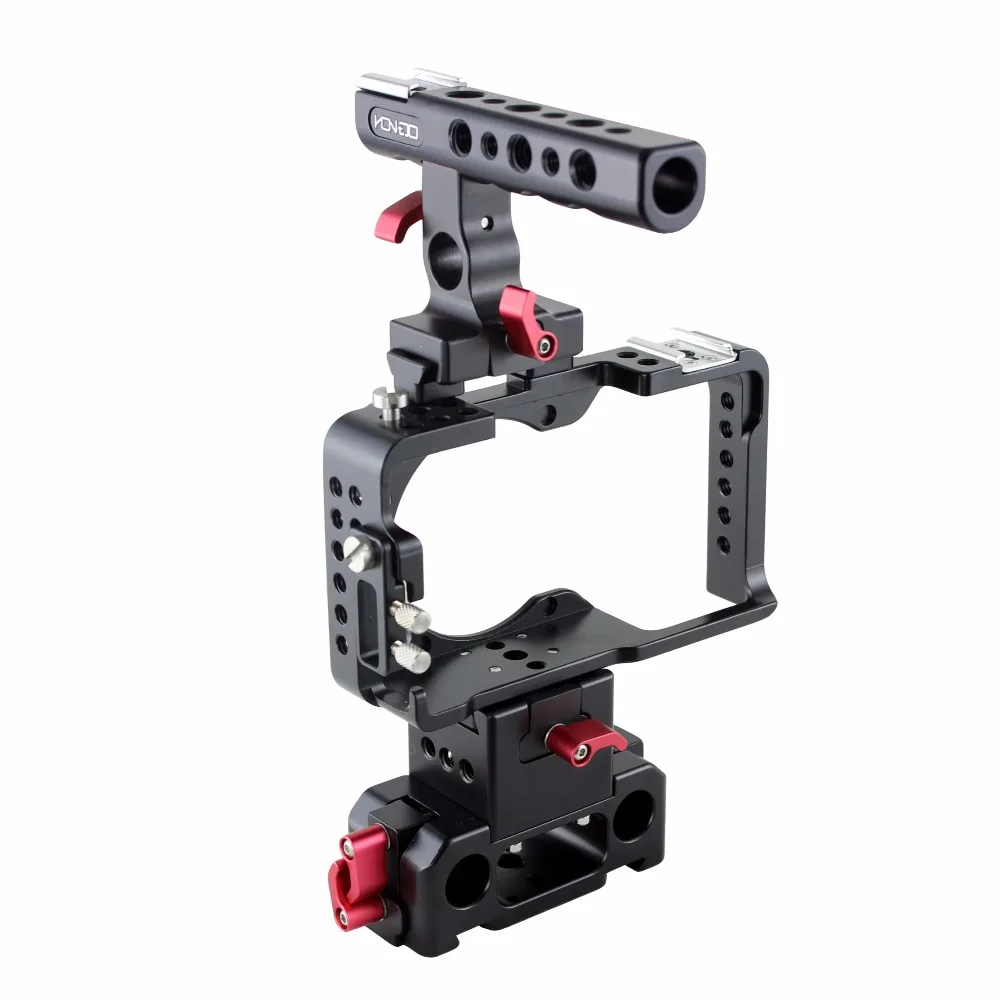 HONTOO 15mm A6300 A6500 DSLR Rig Kit Baseplate Cage Quick Release top handle for SONY camera Tilta Movcam | Электроника
