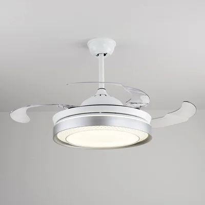 42 inch 72w Светодиодный незаметный Железный ABS акриловый потолочный с дистанционным управлением Вентилятор 72 Вт потолочные светильники. светодиодный потолочный светильник. потолочный светильник для фойе - Цвет лезвия: 42 inch 72w