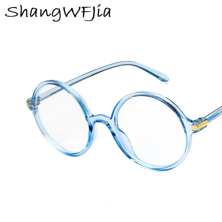 Женская синяя оправа для очков с защитой от излучения круглая анти синий