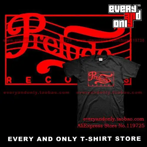 Prelude Records T Shirt Jazz Soul Funk Vintage Sheet music Cotton T-shirt Tee Clothing | Мужская одежда