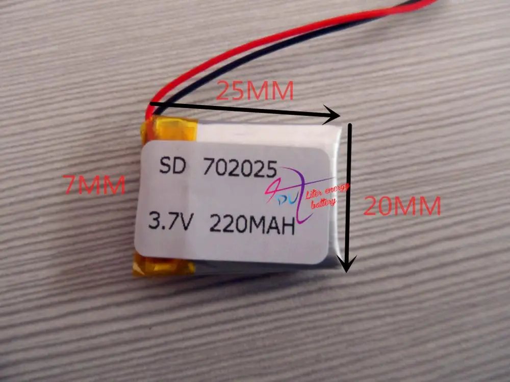 3 7 В полимерная литиевая батарея 702025 MP3 Bluetooth гарнитура беспроводная мышь 220