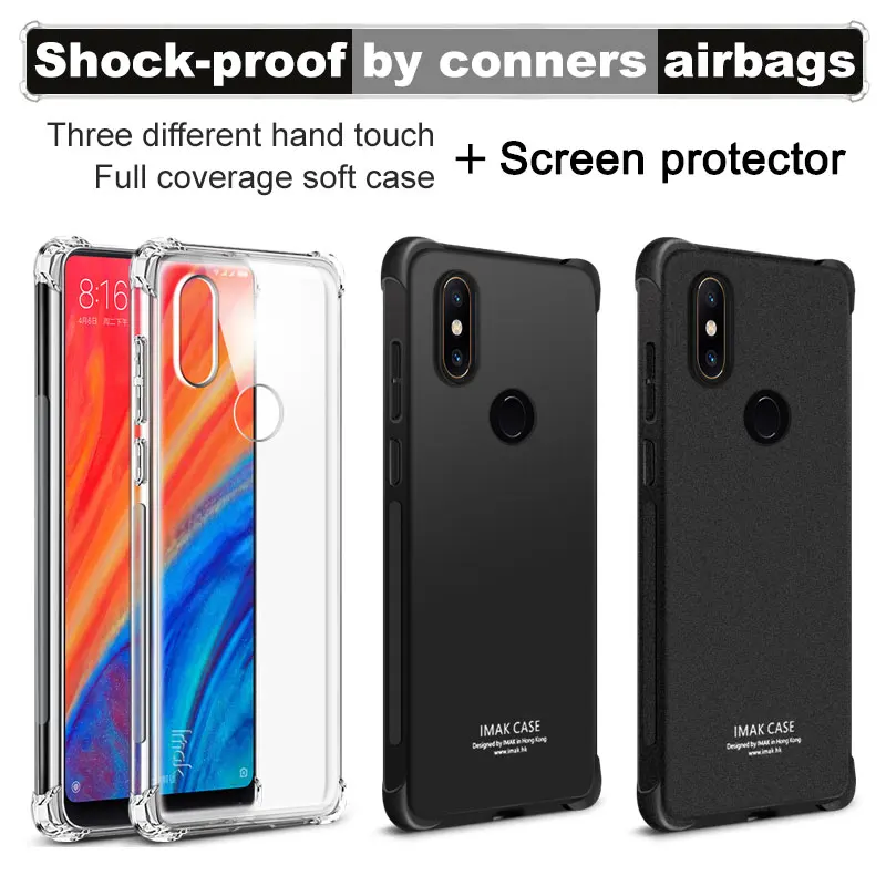 Чехол IMAK с воздушной подушкой для Xiaomi Mi MIX 2S Ударопрочный Мягкий силиконовый