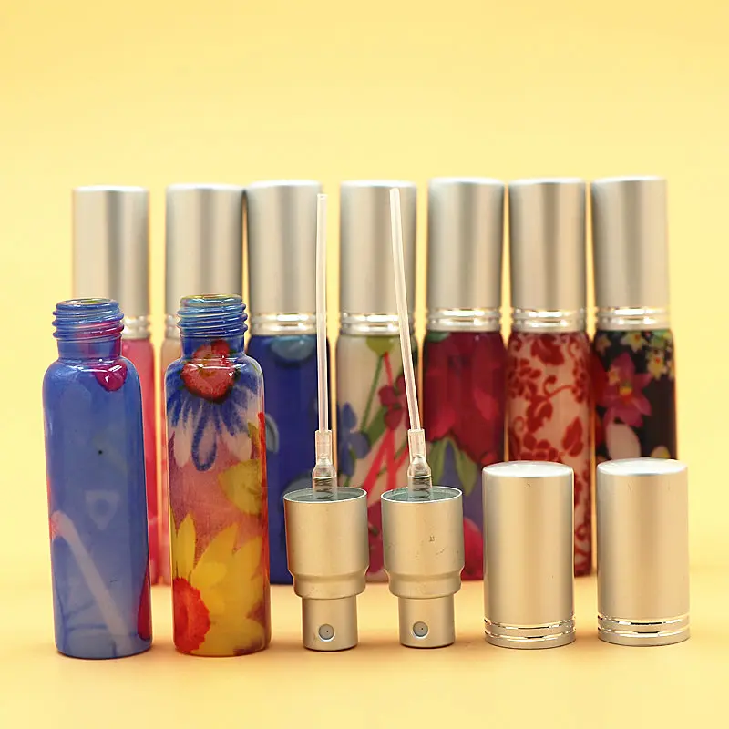 10 шт./лот 8 мл дорожная Бутылка наклейка глазурованная стеклянная бутылка для