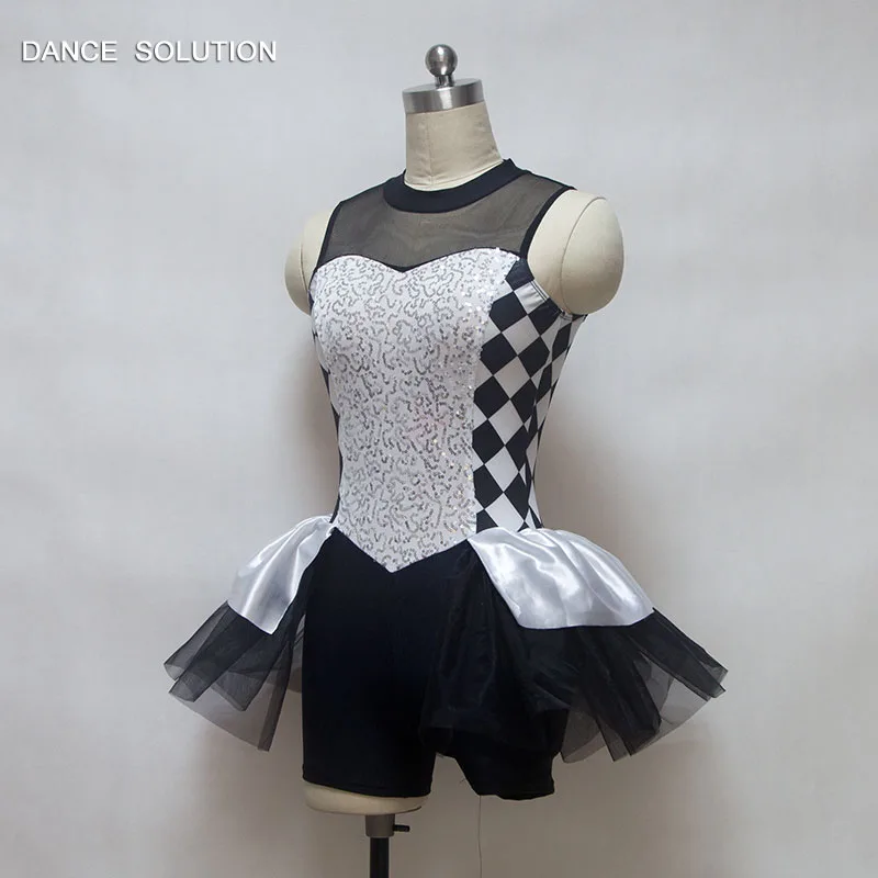 Бесплатная доставка Джаз и кран танцевальные костюмы для выступлений белый