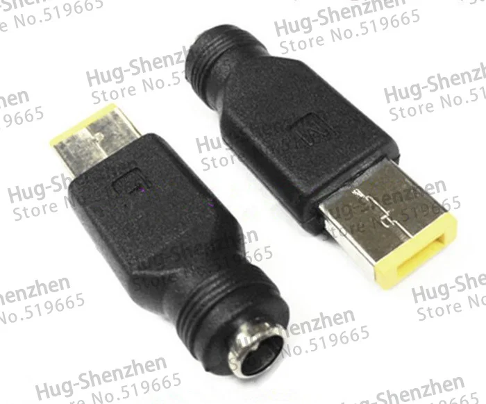 

High quality DC5.5*2.5 female to Rectangle power adapter Convertor connector for IBM and Lenovo Thinkpad--100pcs/lot