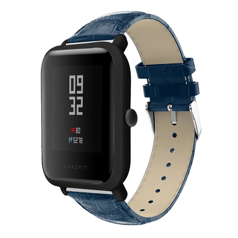 20 мм кожаный ремешок для Huami Amazfit Youth Bit Смарт часы замена усовершенствованные