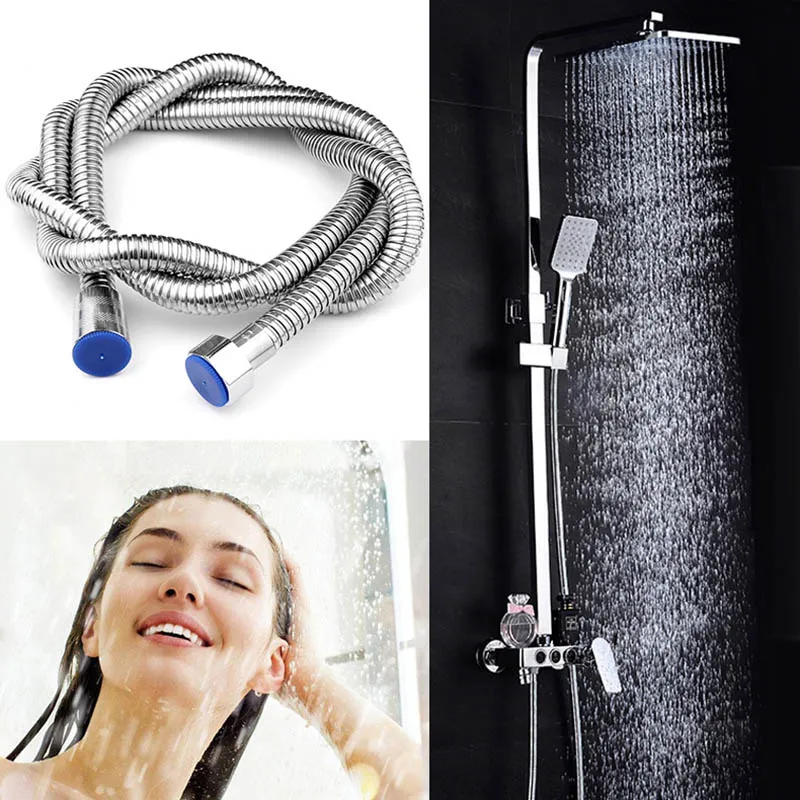 1 5/2 м Гибкий Душевой шланг из нержавеющей стали 1/2 дюйма Ручная Лейка для ванной